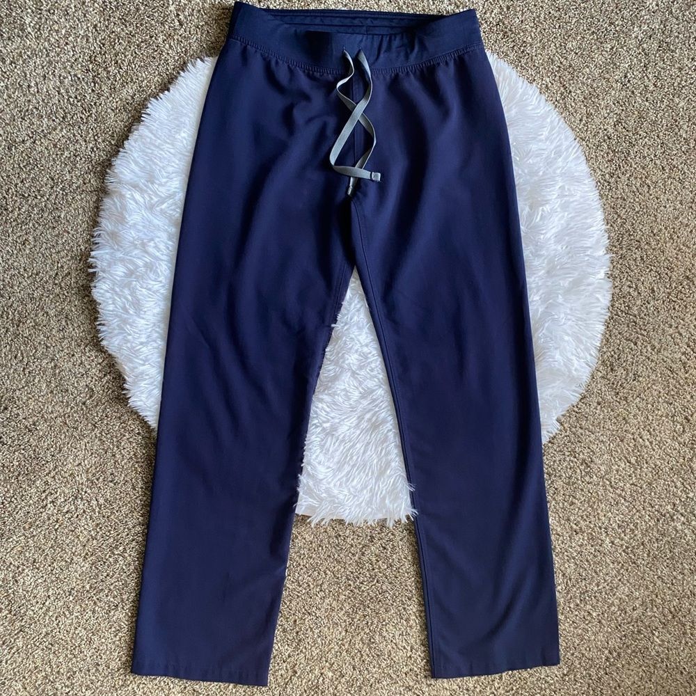 Figs Technical Collection Scrub Pants Blue Womens Size Small‎